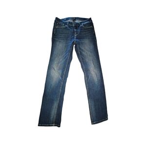 The Slim Crop Classic Blue Denim Jeans